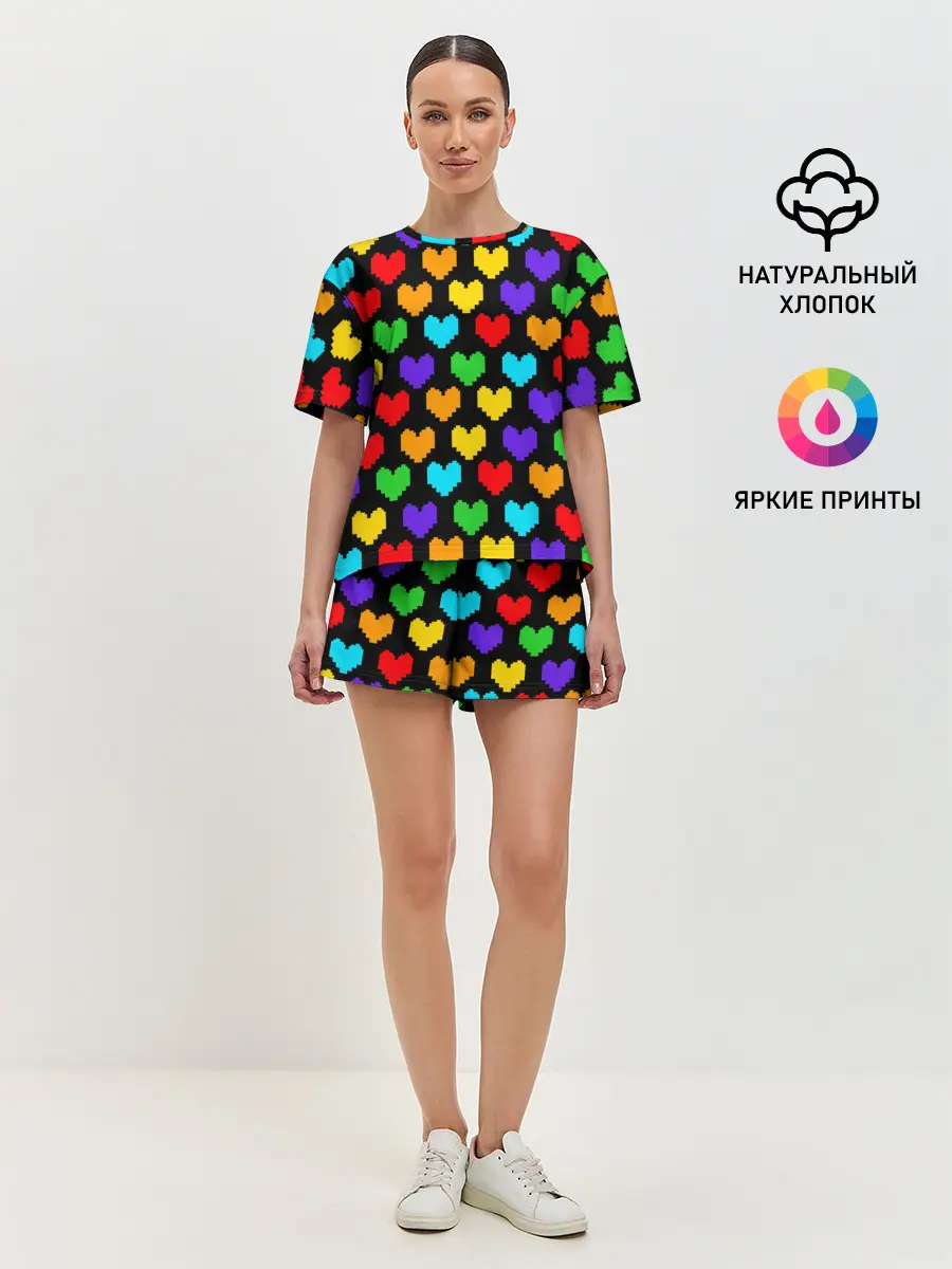 Женская пижама с шортами / UNDERTALE HEART