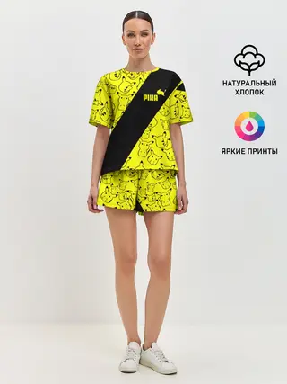 Женская пижама с шортами / Пикачу