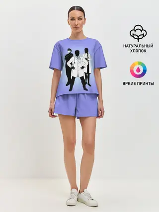 Женская пижама с шортами / Герои наших дней