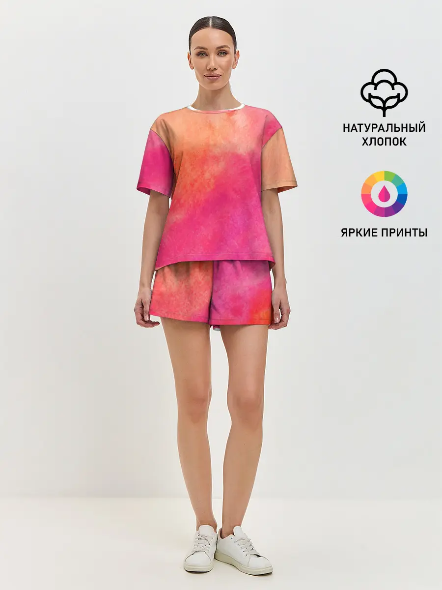 Женская пижама с шортами / Краски