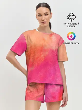Женская пижама с шортами / Краски