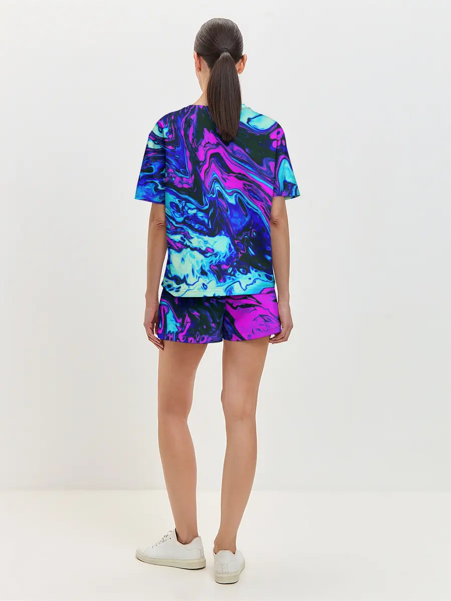 Женская пижама с шортами / DIGITAL ABSTRACT