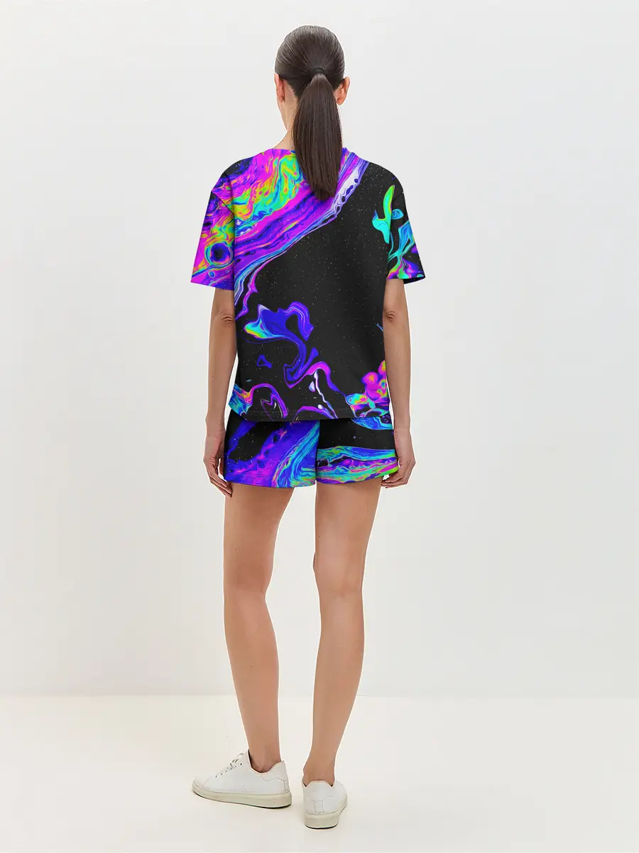 Женская пижама с шортами / DIGITAL ABSTRACT
