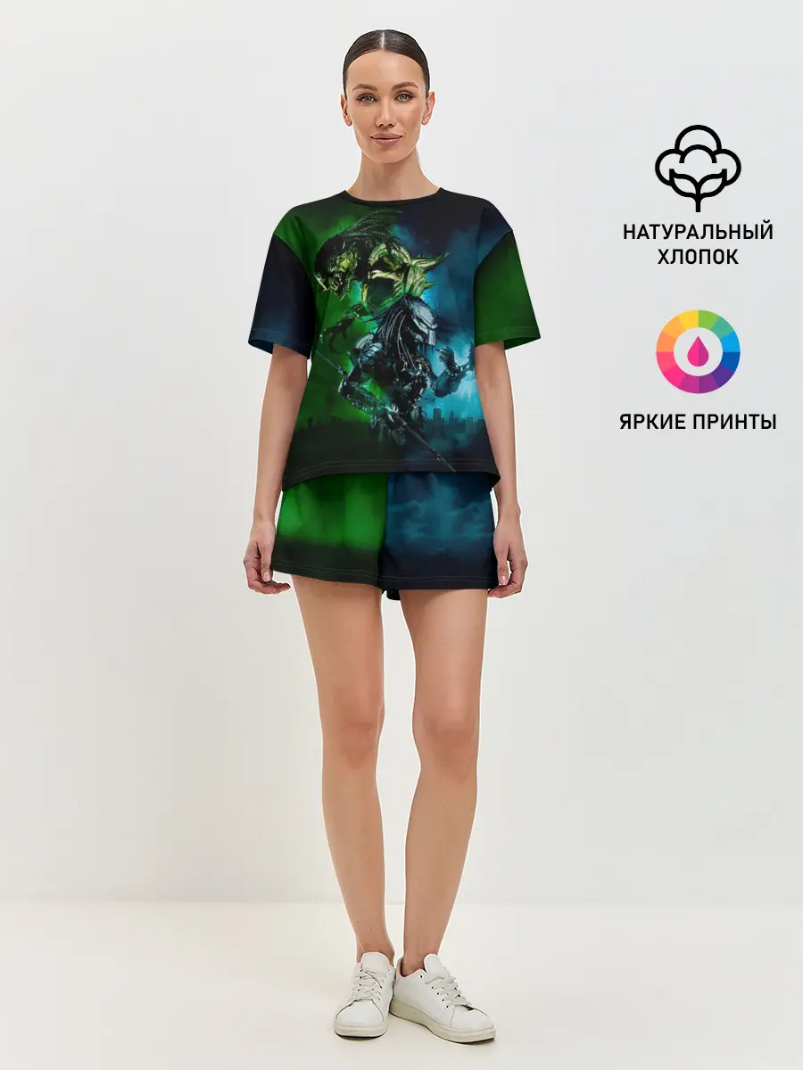 Женская пижама с шортами / PREDATOR