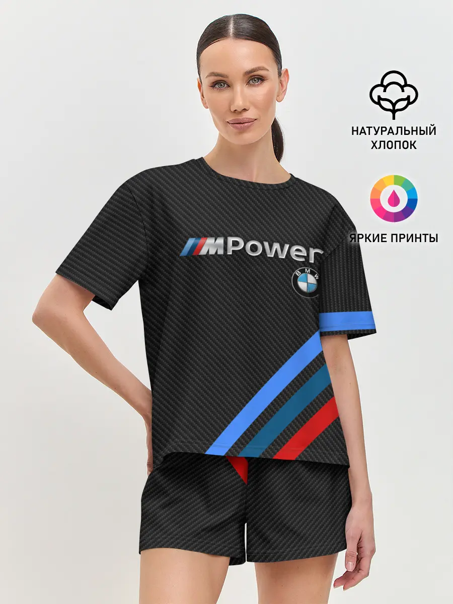Женская пижама с шортами / BMW POWER CARBON