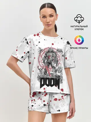 Женская пижама с шортами / Doom