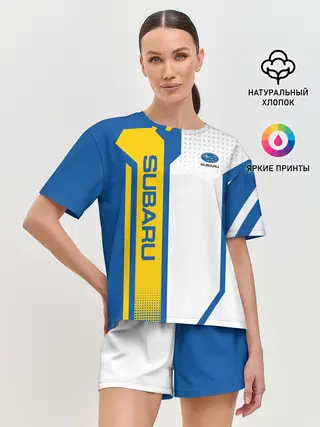 Женская пижама с шортами / Subaru Driver team