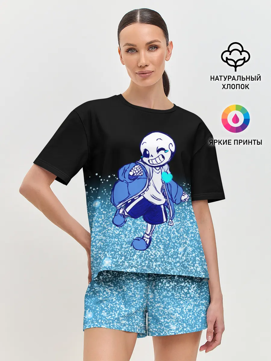 Женская пижама с шортами / Undertale