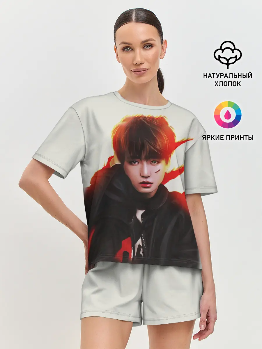 Женская пижама с шортами / BTS