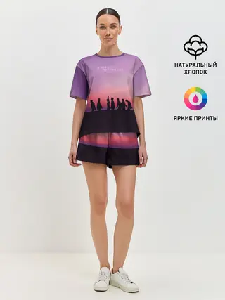 Женская пижама с шортами / BTS