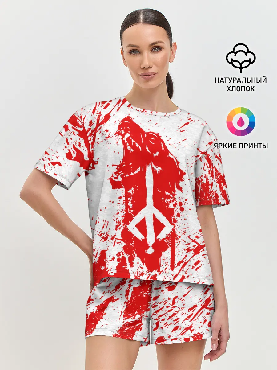Женская пижама с шортами / BLOODBORNE