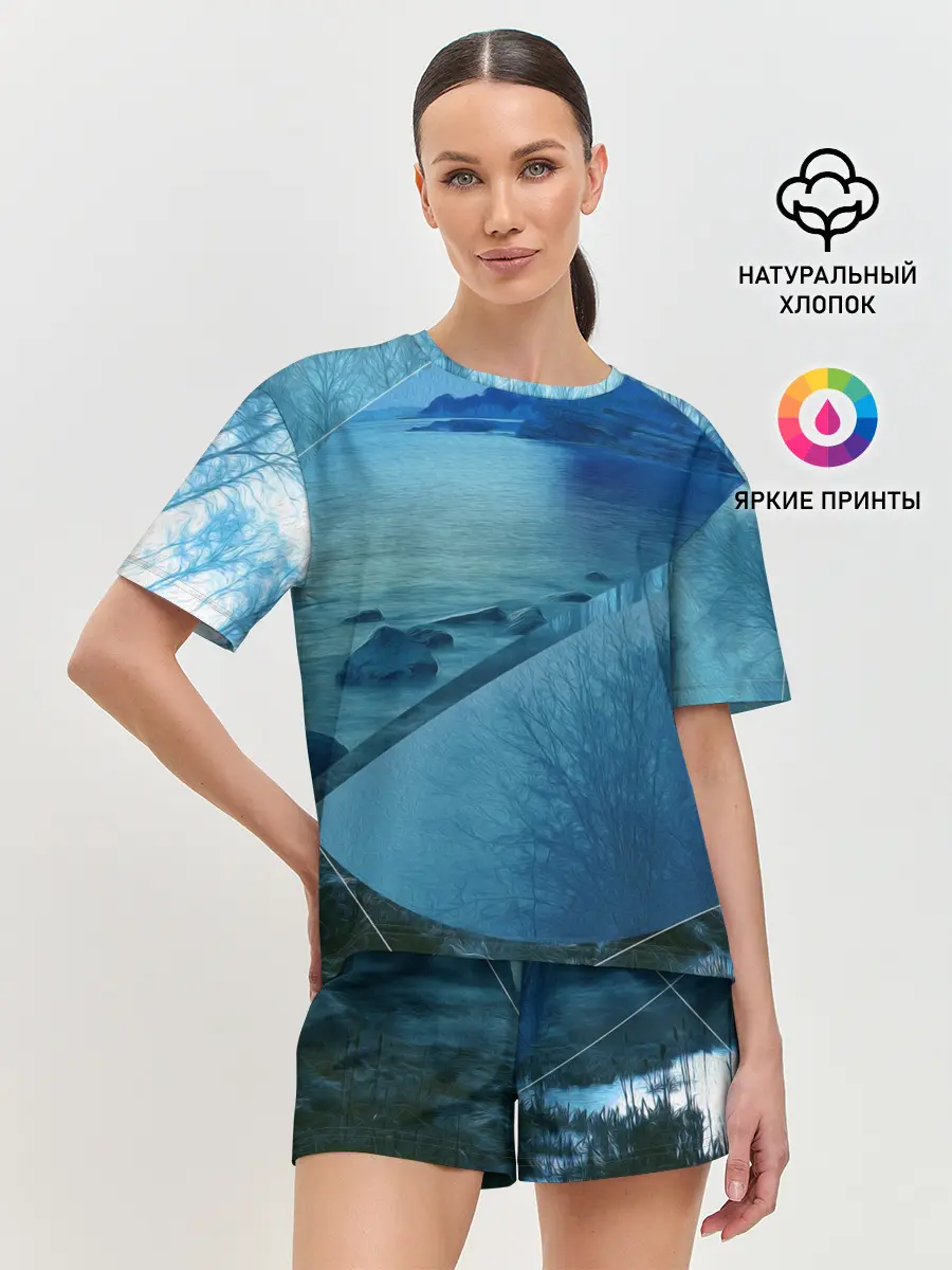 Женская пижама с шортами / ОЗЕРО