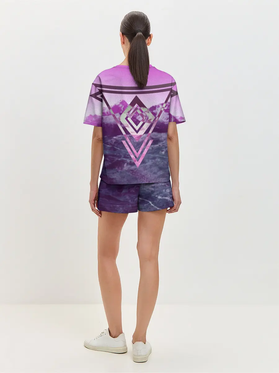 Женская пижама с шортами / ИЗУМРУД