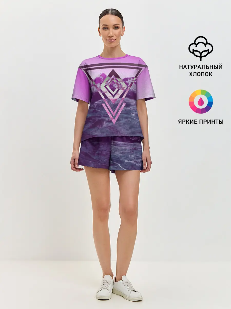 Женская пижама с шортами / ИЗУМРУД