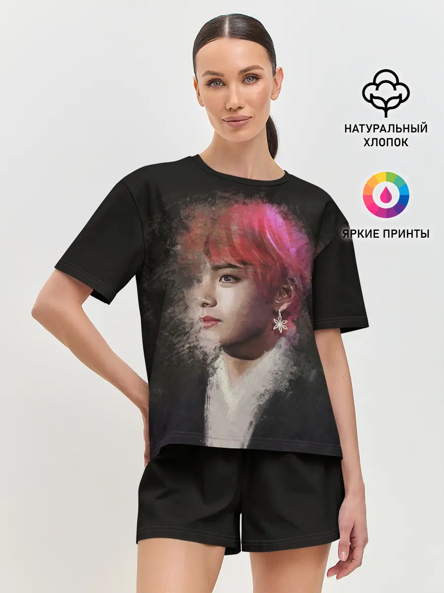 Женская пижама с шортами / BTS