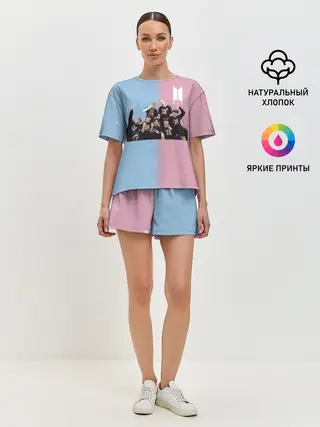 Женская пижама с шортами / BTS