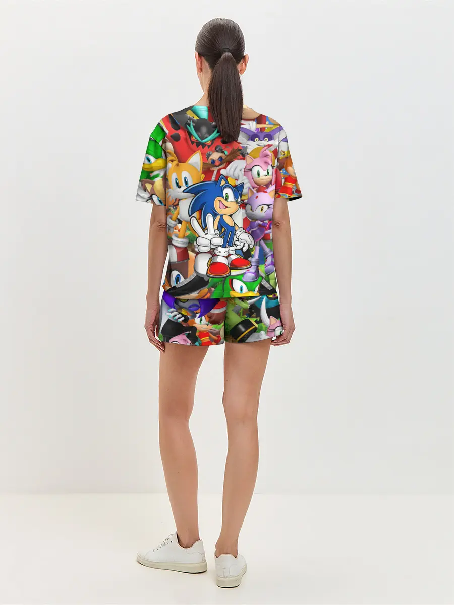 Женская пижама с шортами / Sonic ПЕРСОНАЖИ