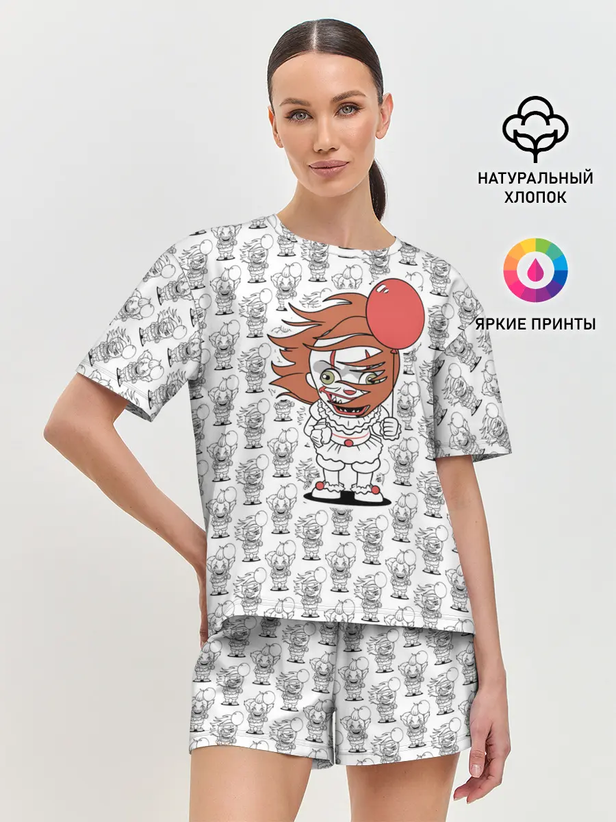 Женская пижама с шортами / Pennywise
