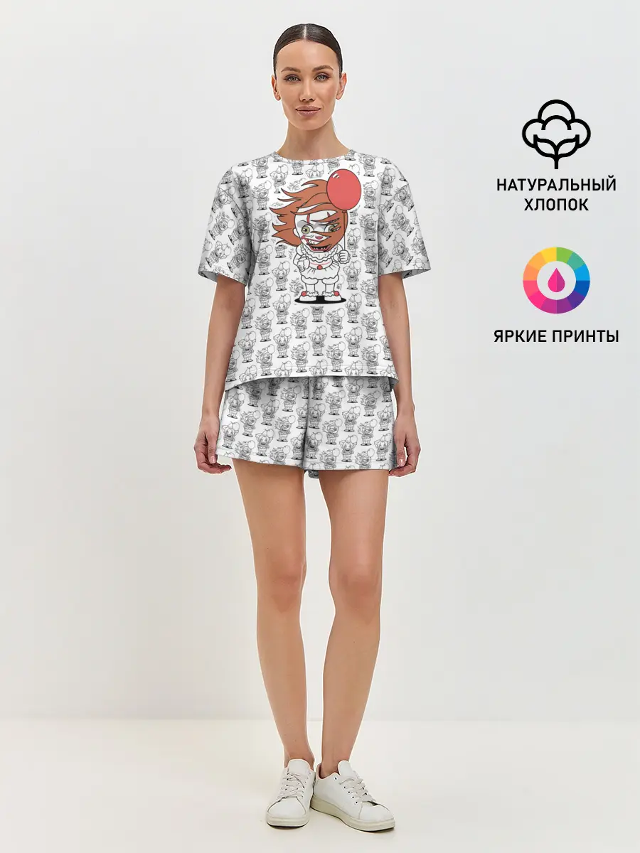 Женская пижама с шортами / Pennywise