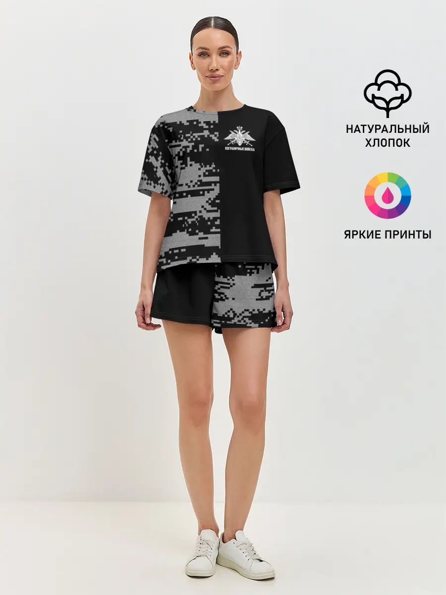 Женская пижама с шортами / Пограничные Войска