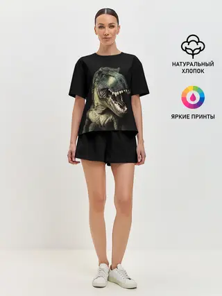 Женская пижама с шортами / Динозавр T-Rex