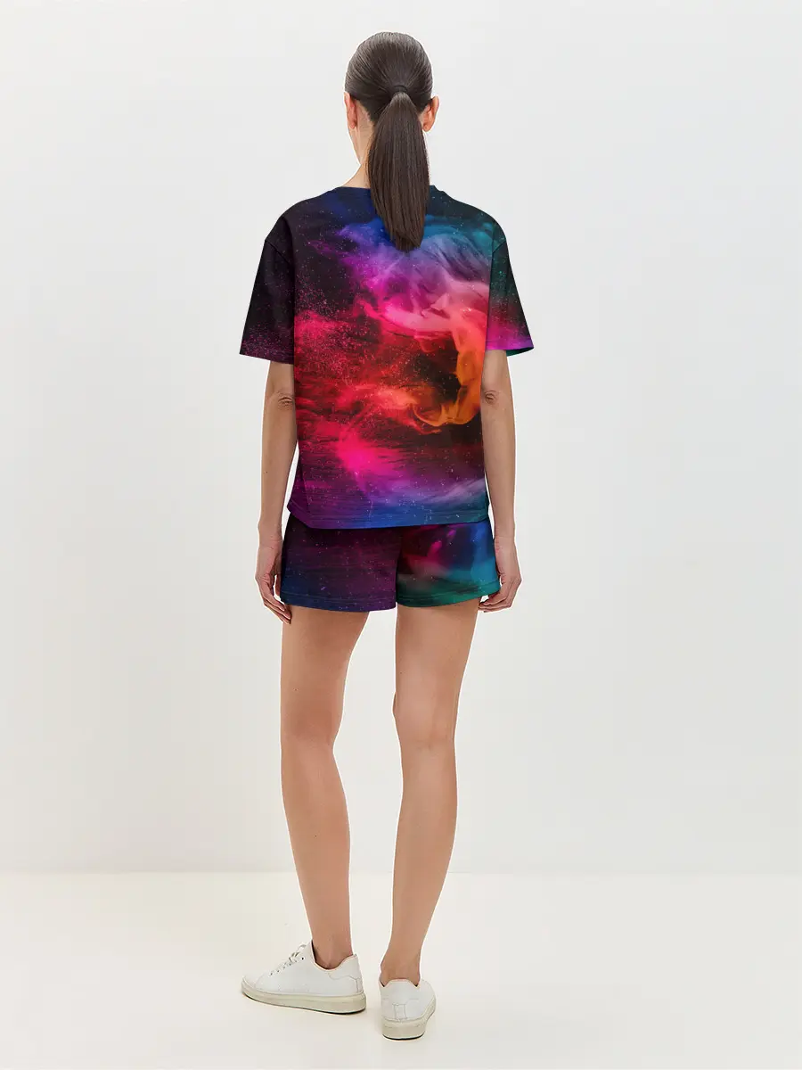 Женская пижама с шортами / ЦВЕТНОЙ ДЫМ