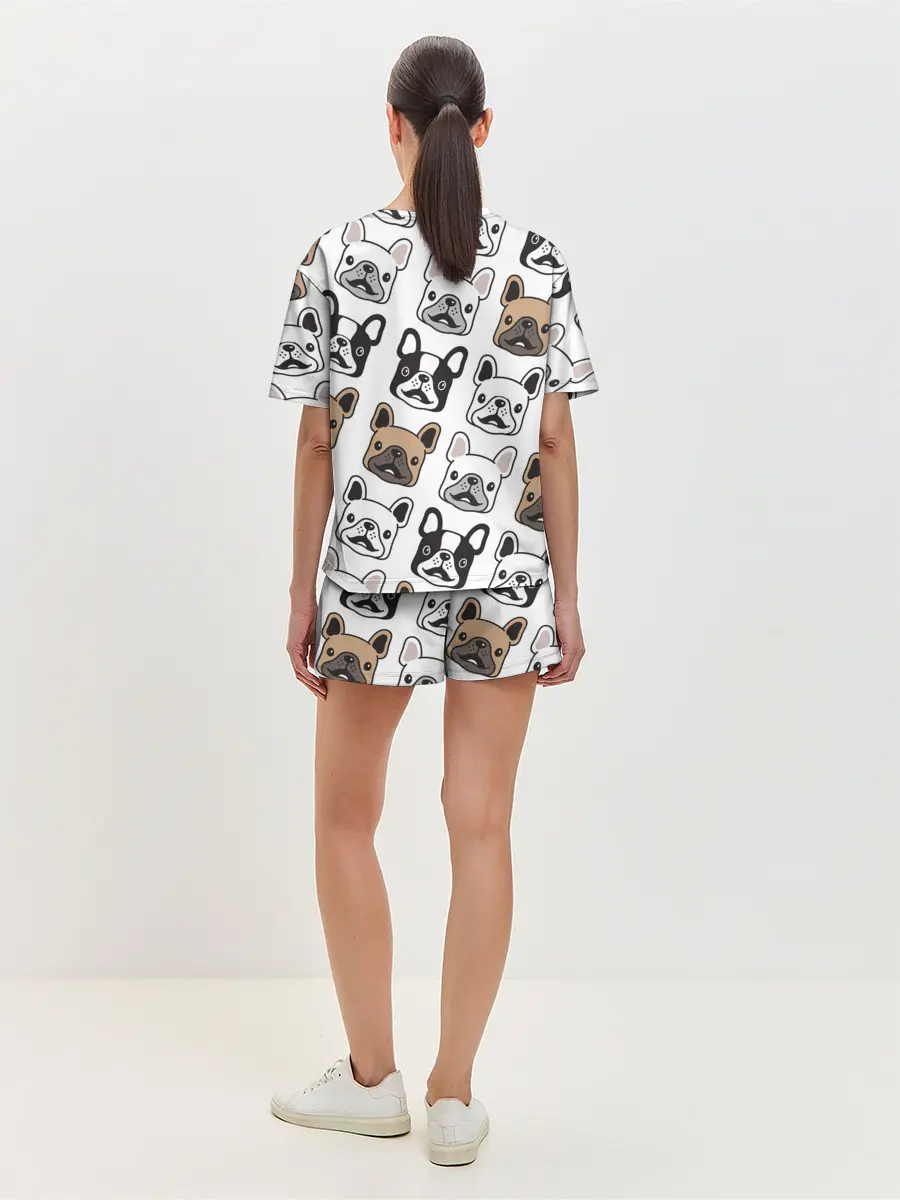 Женская пижама с шортами / БОСТОН ТЕРЬЕР | BOSTON TERRIER