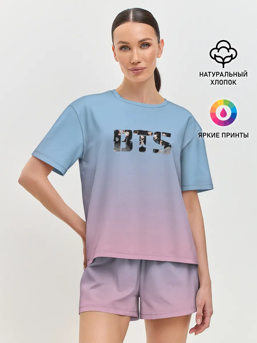 Женская пижама с шортами / BTS