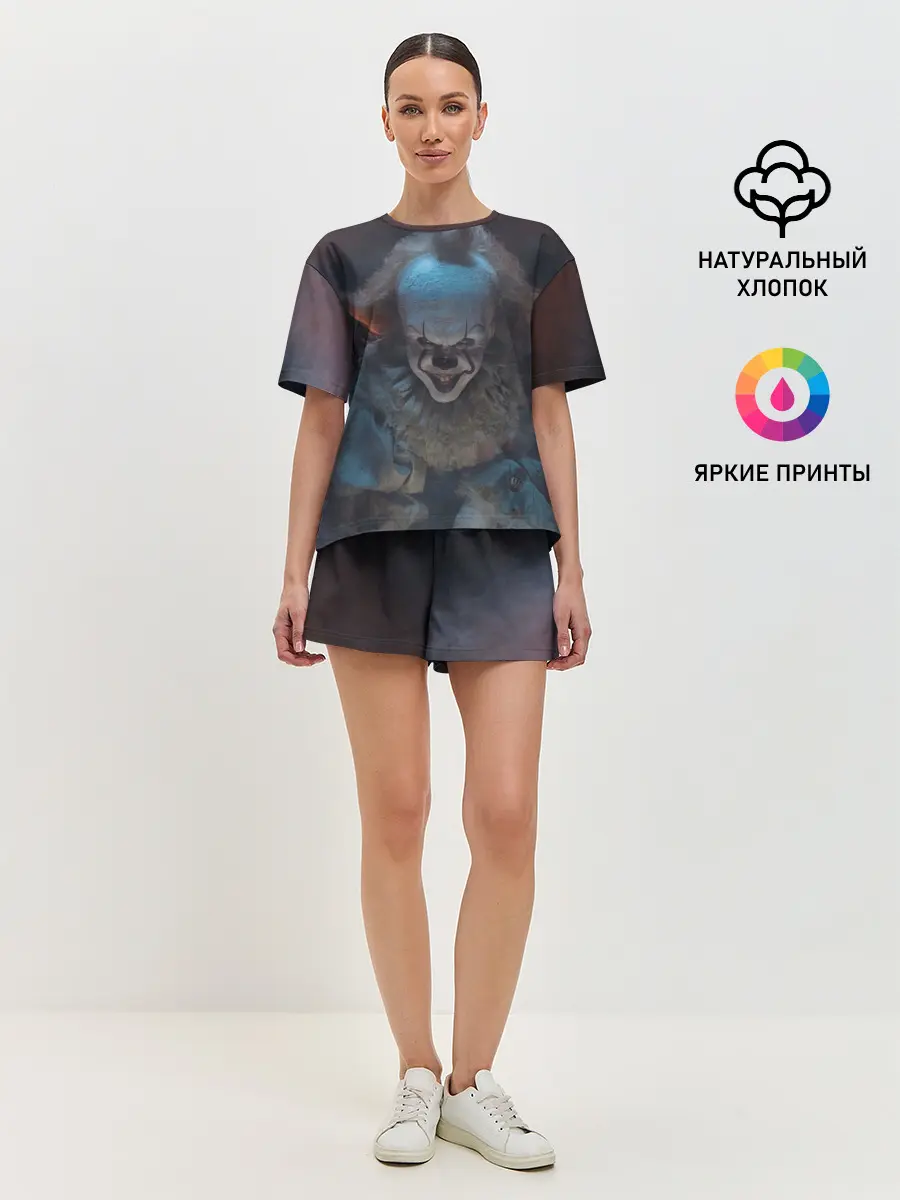 Женская пижама с шортами / Evil Pennywise