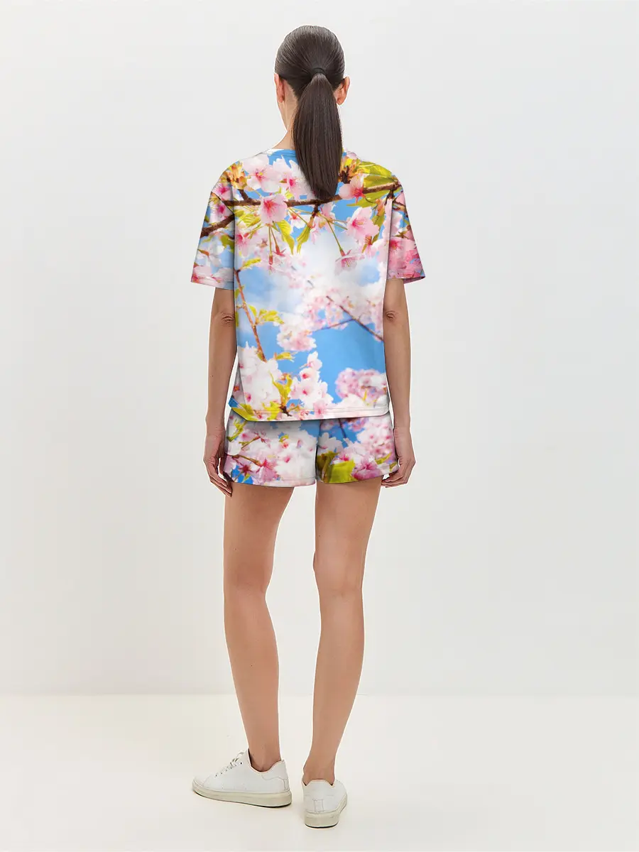 Женская пижама с шортами / Сакура