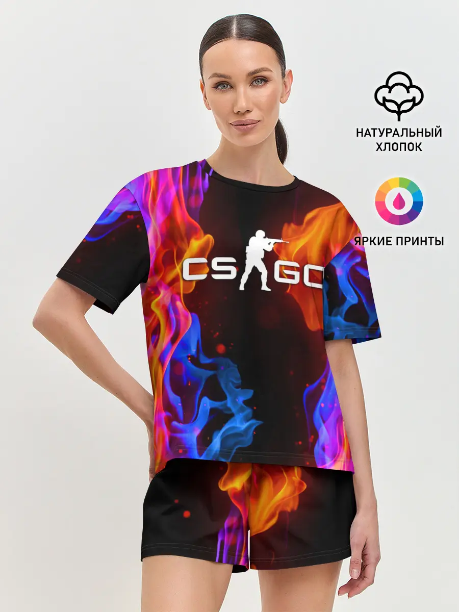 Женская пижама с шортами / CS:GO FIRE