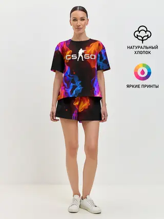 Женская пижама с шортами / CS:GO FIRE