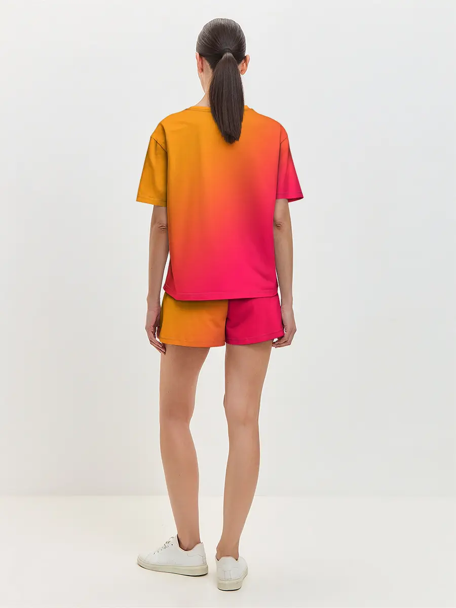 Женская пижама с шортами / ГРАДИЕНТ И НИЧЕГО ЛИШНЕГО