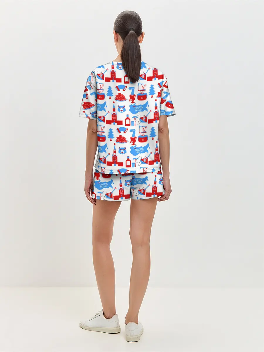 Женская пижама с шортами / РОССИЯ УЗОР