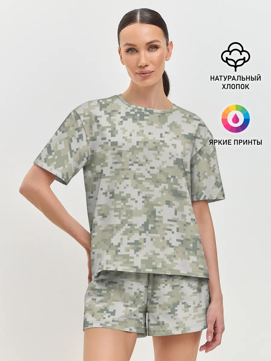 Женская пижама с шортами / КАМУФЛЯЖ