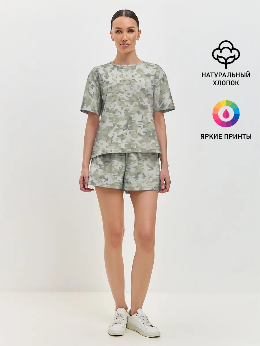 Женская пижама с шортами / КАМУФЛЯЖ