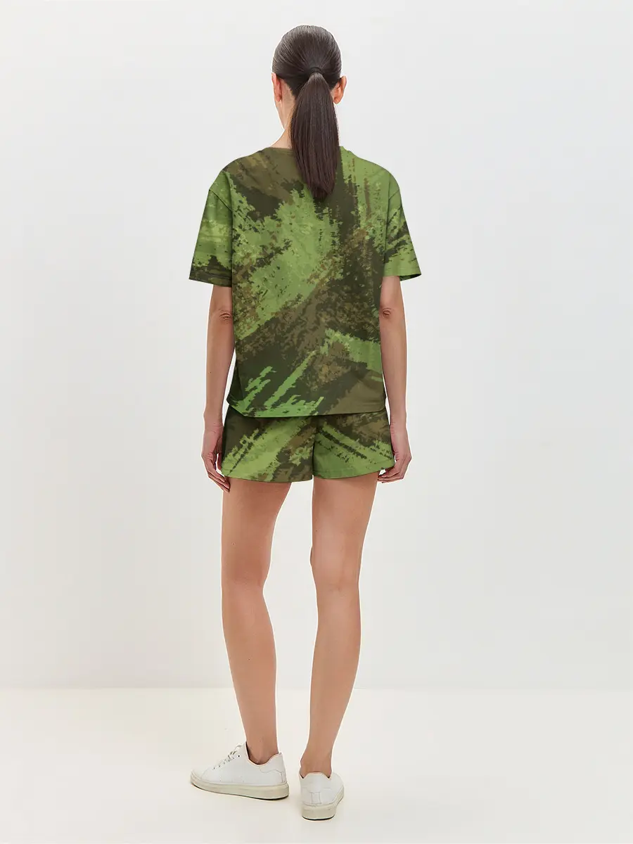 Женская пижама с шортами / КАМУФЛЯЖ BROWN