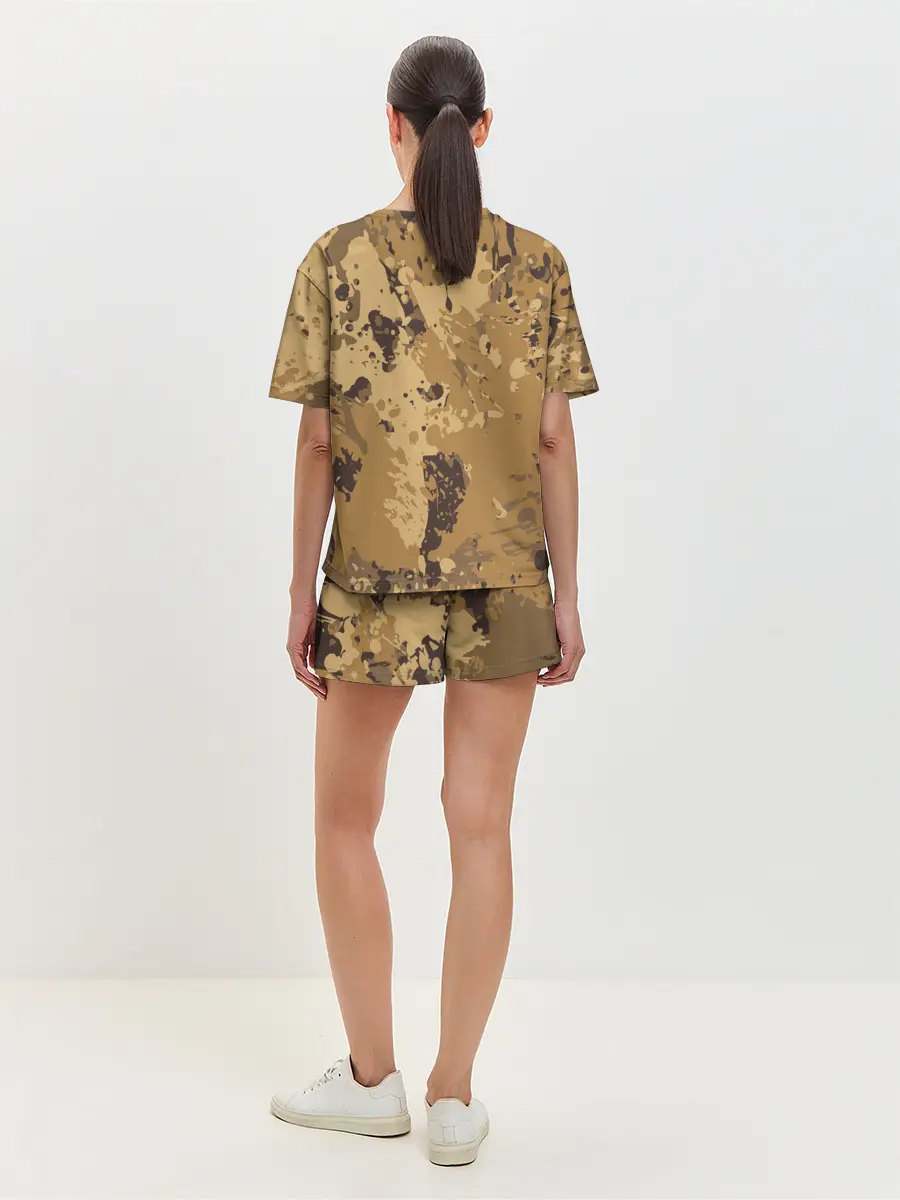 Женская пижама с шортами / КАМУФЛЯЖ BLUE