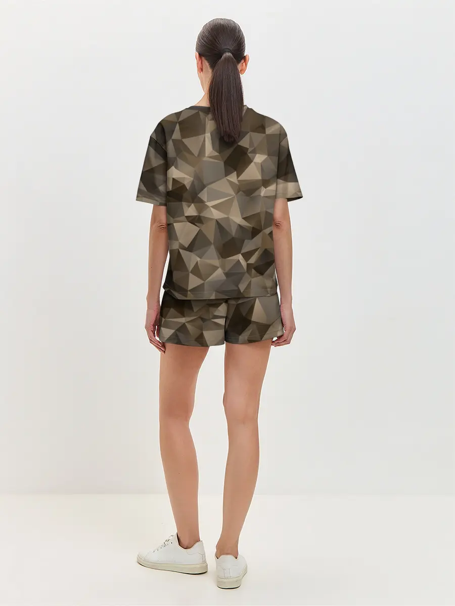 Женская пижама с шортами / СОВРЕМЕННЫЙ КАМУФЛЯЖ