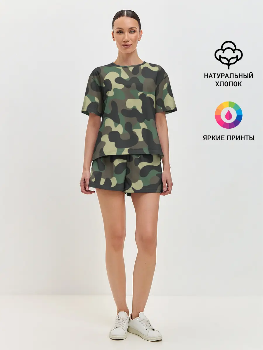 Женская пижама с шортами / КАМУФЛЯЖ