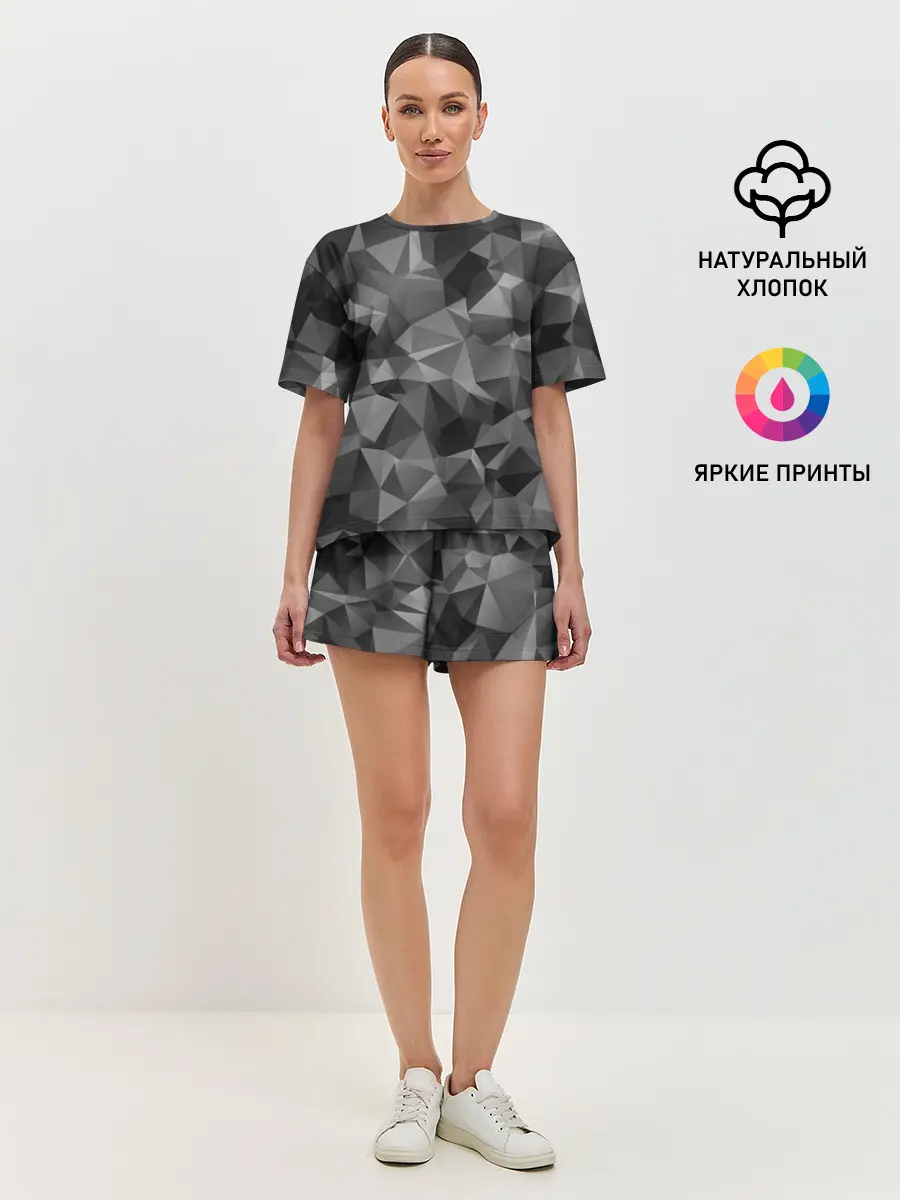 Женская пижама с шортами / СОВРЕМЕННЫЙ КАМУФЛЯЖ