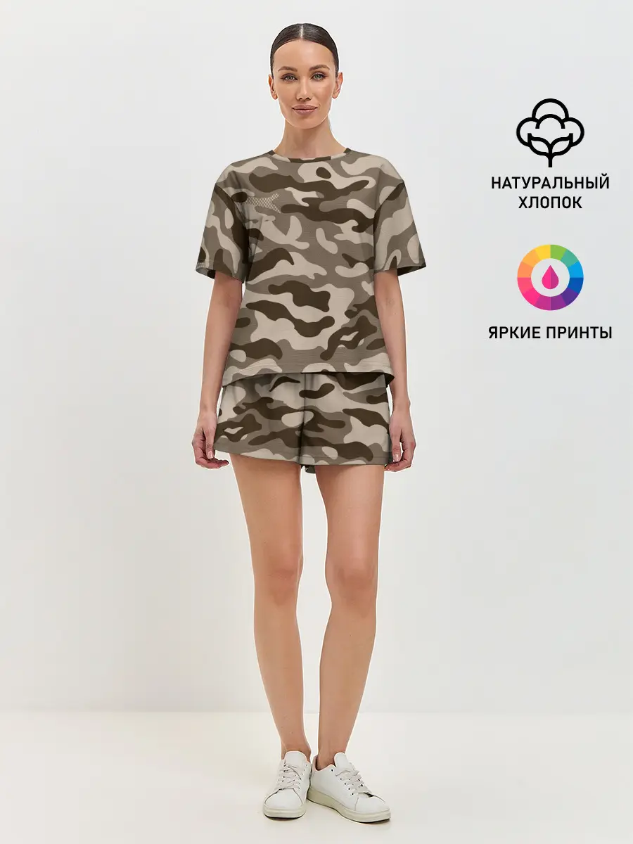 Женская пижама с шортами / КАМУФЛЯЖ