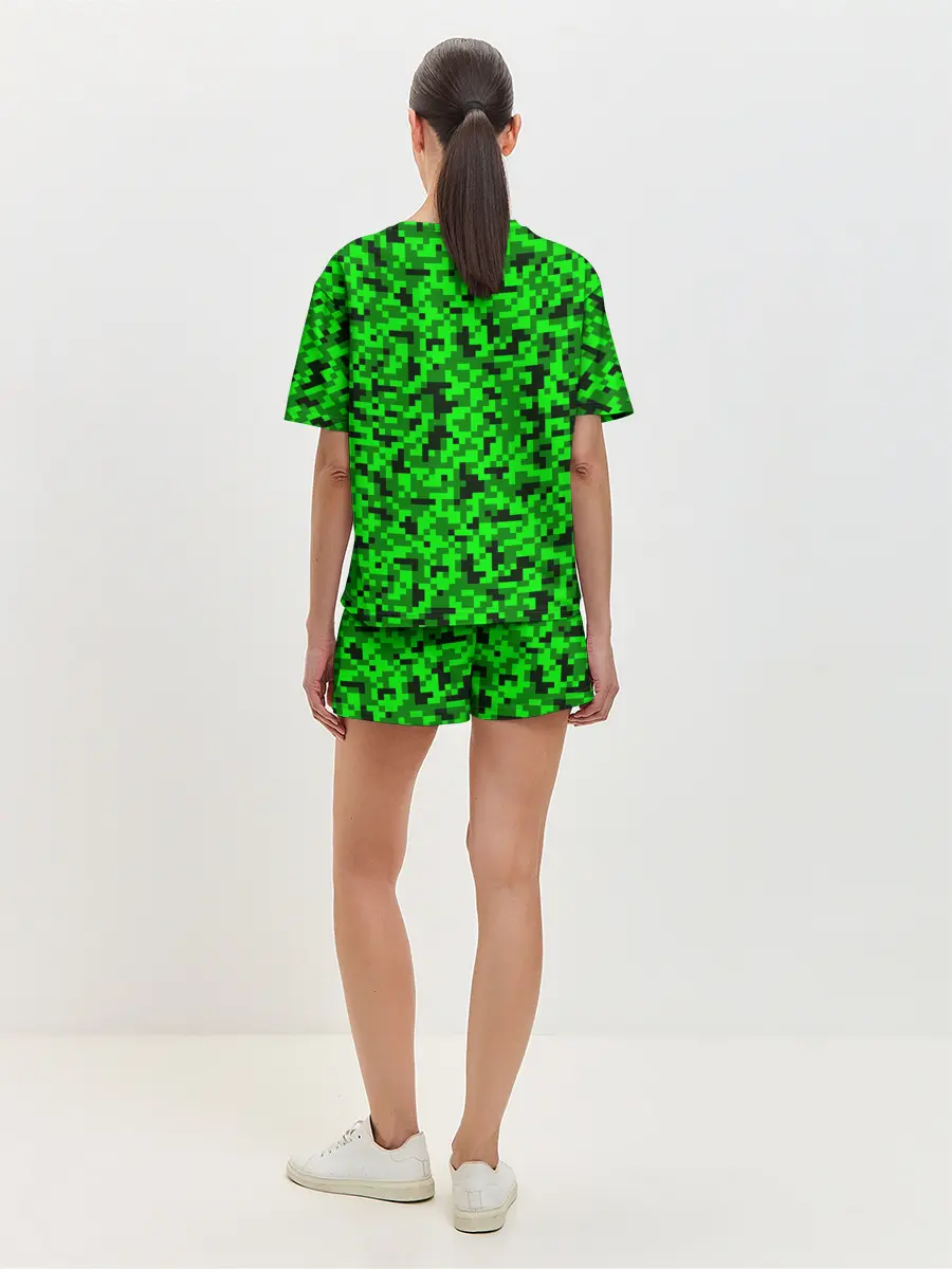Женская пижама с шортами / КАМУФЛЯЖ GREEN