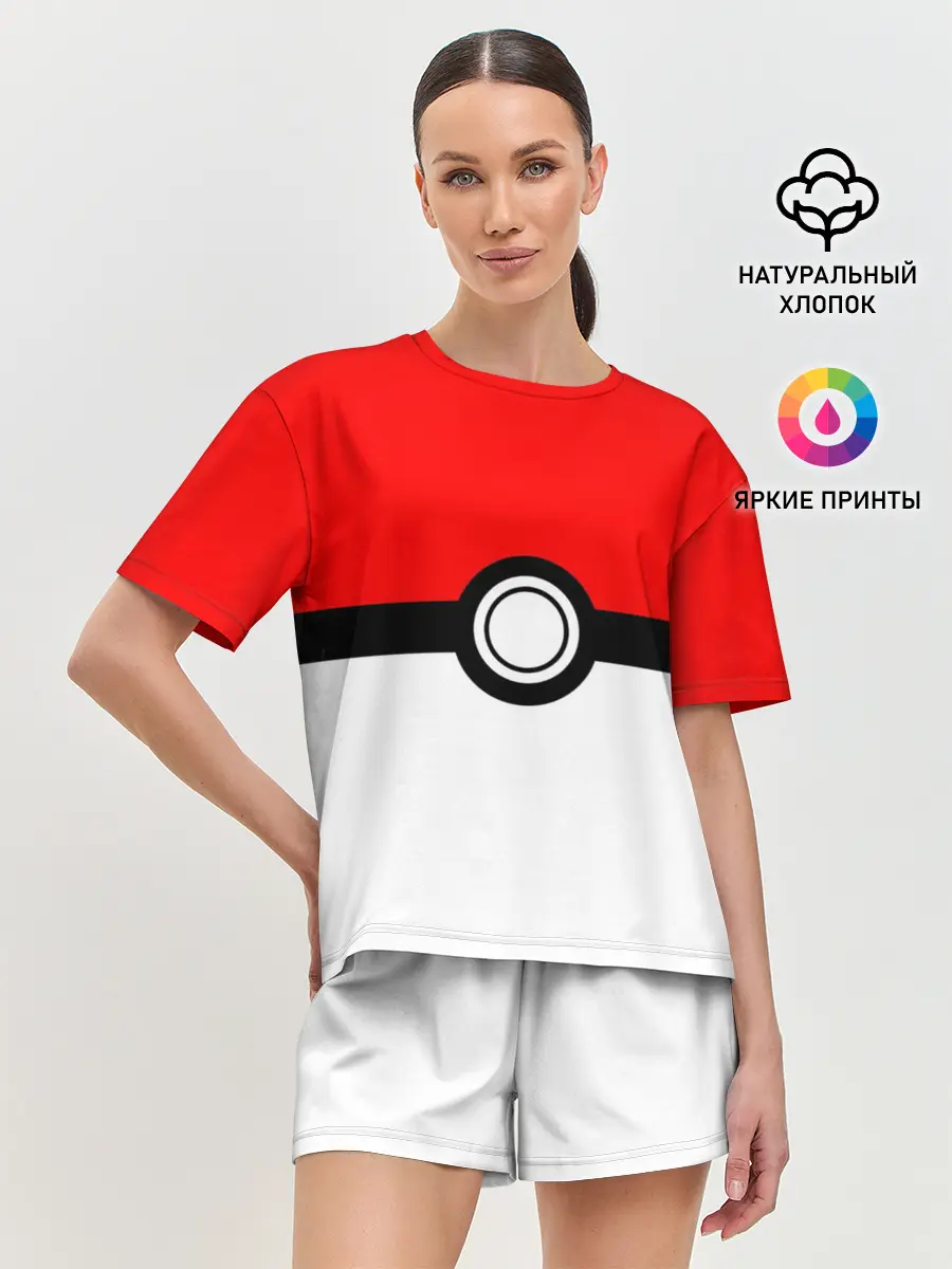 Женская пижама с шортами / Покебол