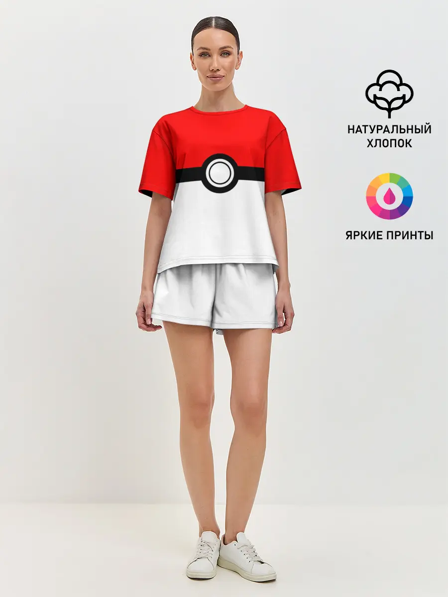 Женская пижама с шортами / Покебол