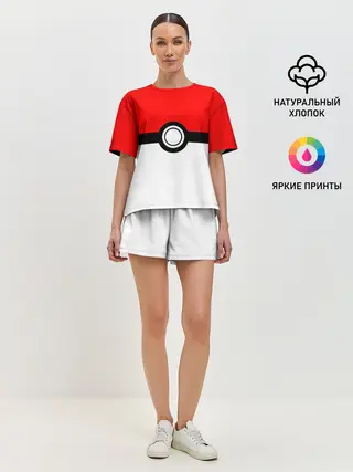 Женская пижама с шортами / Покебол