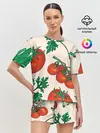 Женская пижама с шортами / Летние овощи