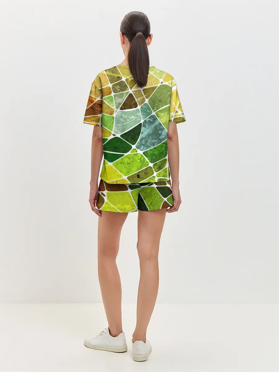 Женская пижама с шортами / Мозаика