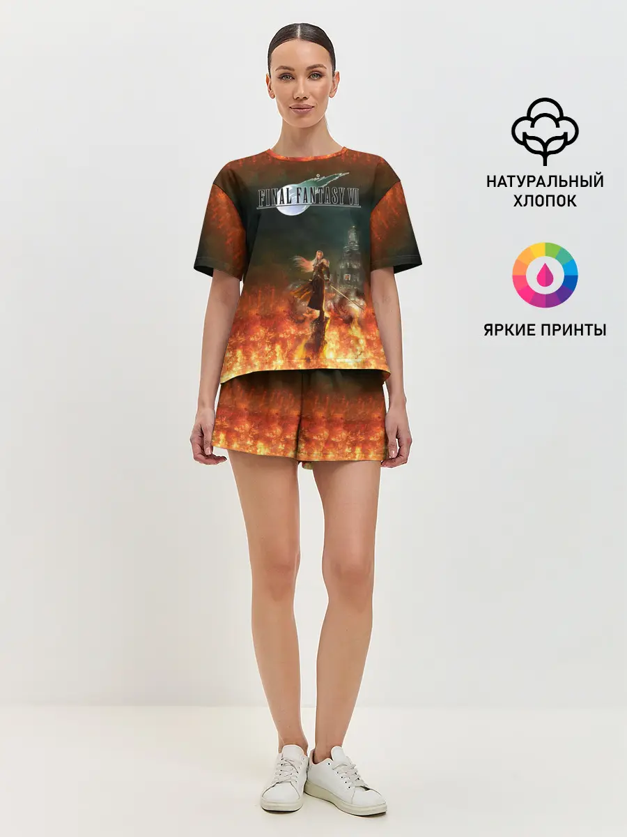 Женская пижама с шортами / Final Fantasy VII Remake