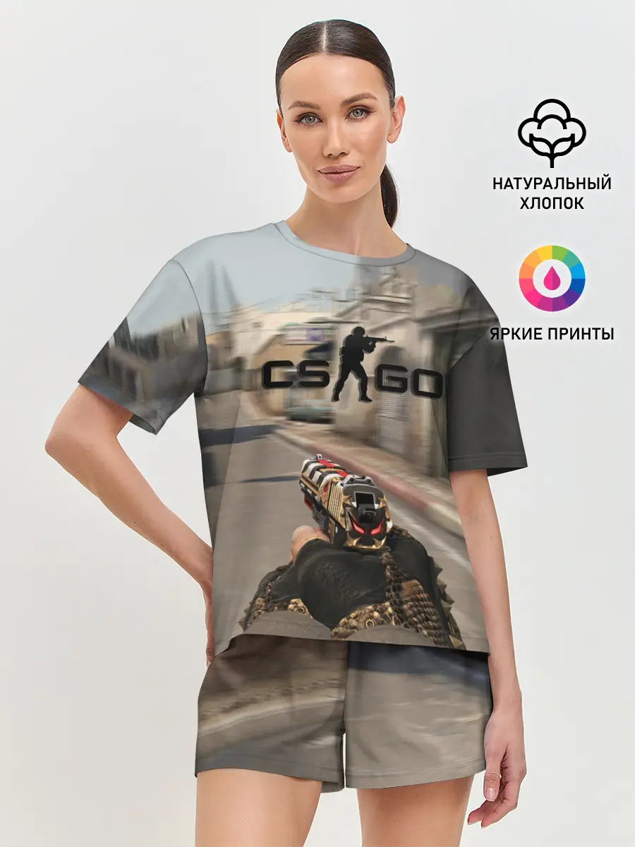 Женская пижама с шортами / CS:GO - Ominous Look | Зловещий взгляд